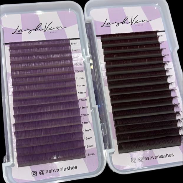 Tray of Professional False Lash extensions.