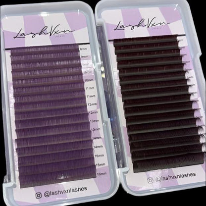 Tray of Professional False Lash extensions.